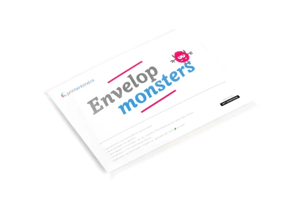 In 1 envelop 22 verschillende samples van al onze enveloppen