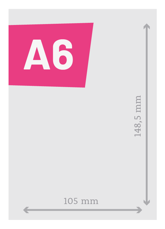 Geurig Rang Voor een dagje uit Hoe groot is het A6 papierformaat? | Print&Bind
